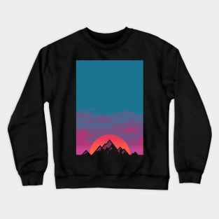 Mountain Sunset Crewneck Sweatshirt